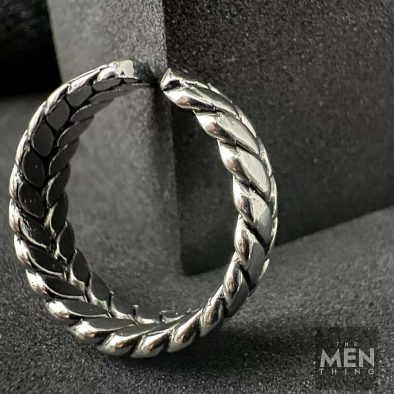 THE MEN THING Rings LARIAT -  Alloy Adjustable Vintage Ring, American trending Stylefor Men & Boys