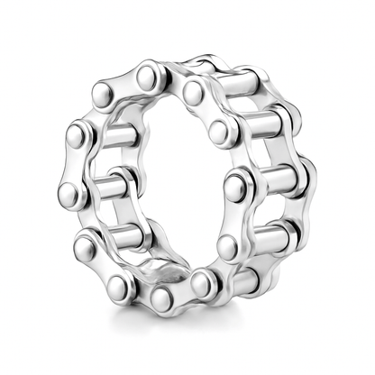 THE MEN THING Rings METARION RING - Pure Stainless Steel Men’s Steel-Plated Ring – Statement Luxury Jewelry (Size : 16-22-27)