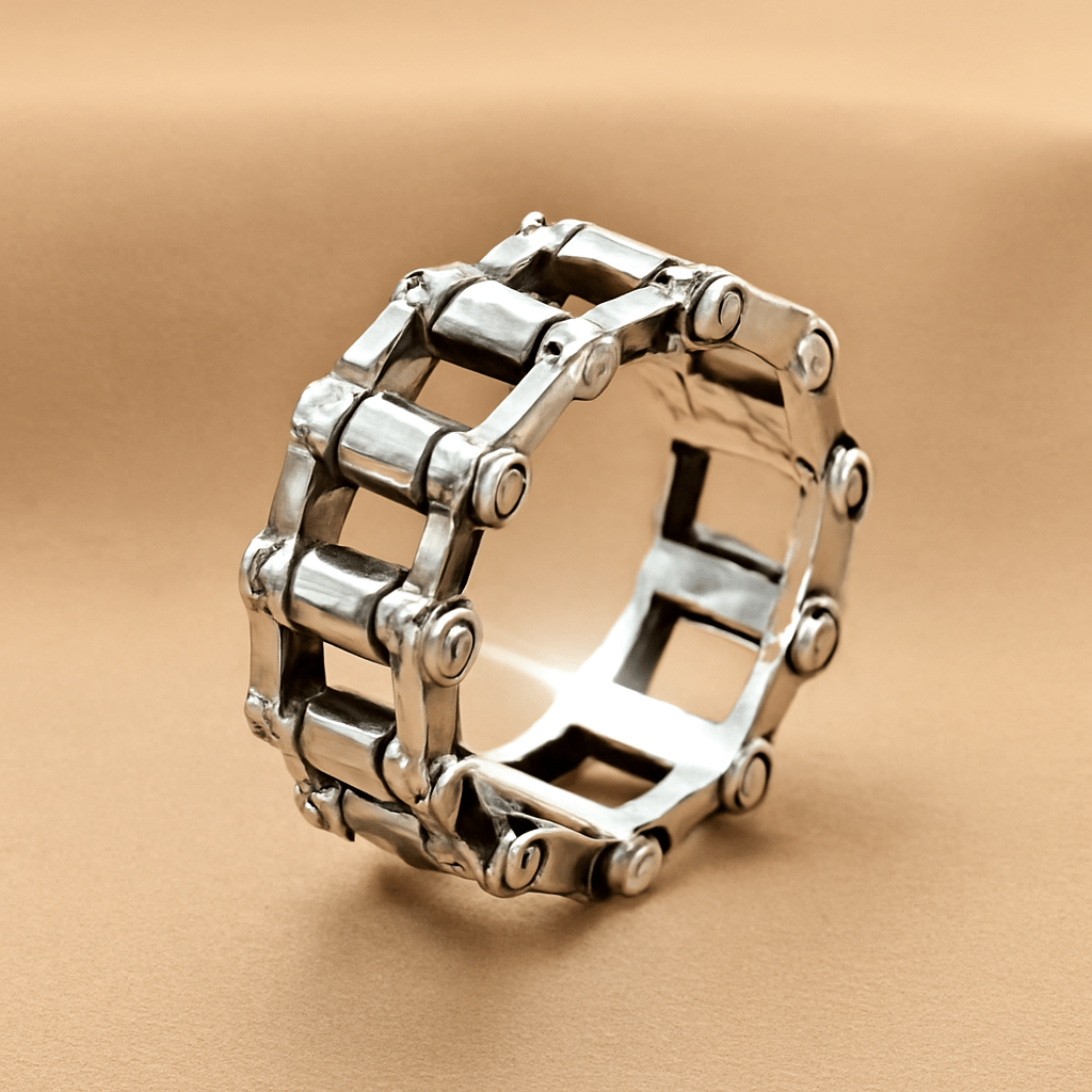 THE MEN THING Rings METARION RING - Pure Stainless Steel Men’s Steel-Plated Ring – Statement Luxury Jewelry (Size : 16-22-27)