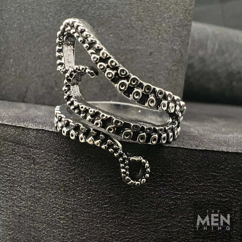THE MEN THING Rings OCTOPOD - Alloy Adjustable Vintage Ring, American trending Style for Men & Boys