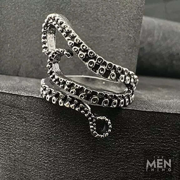 THE MEN THING Rings OCTOPOD - Alloy Adjustable Vintage Ring, American trending Style for Men & Boys