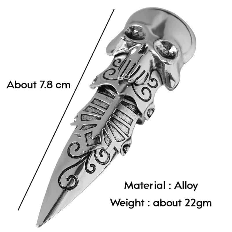 THE MEN THING Rings OCTOPOW- Full Finger Adjustable Knuckle Ring - Gothic Octopus King Rules