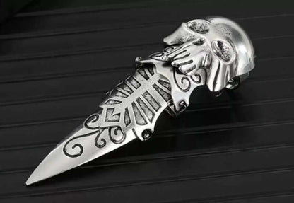 THE MEN THING Rings OCTOPOW- Full Finger Adjustable Knuckle Ring - Gothic Octopus King Rules