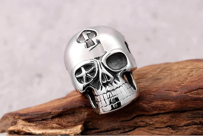 THE MEN THING Rings PHANTOM  Titanium Steel Ring for Men and Boys (Size-21)