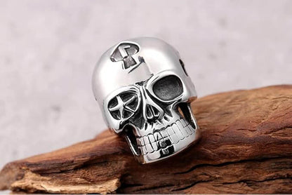 THE MEN THING Rings PHANTOM  Titanium Steel Ring for Men and Boys (Size-21)