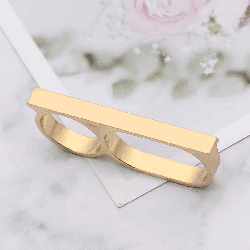 THE MEN THING Rings Rebellious Three Gold