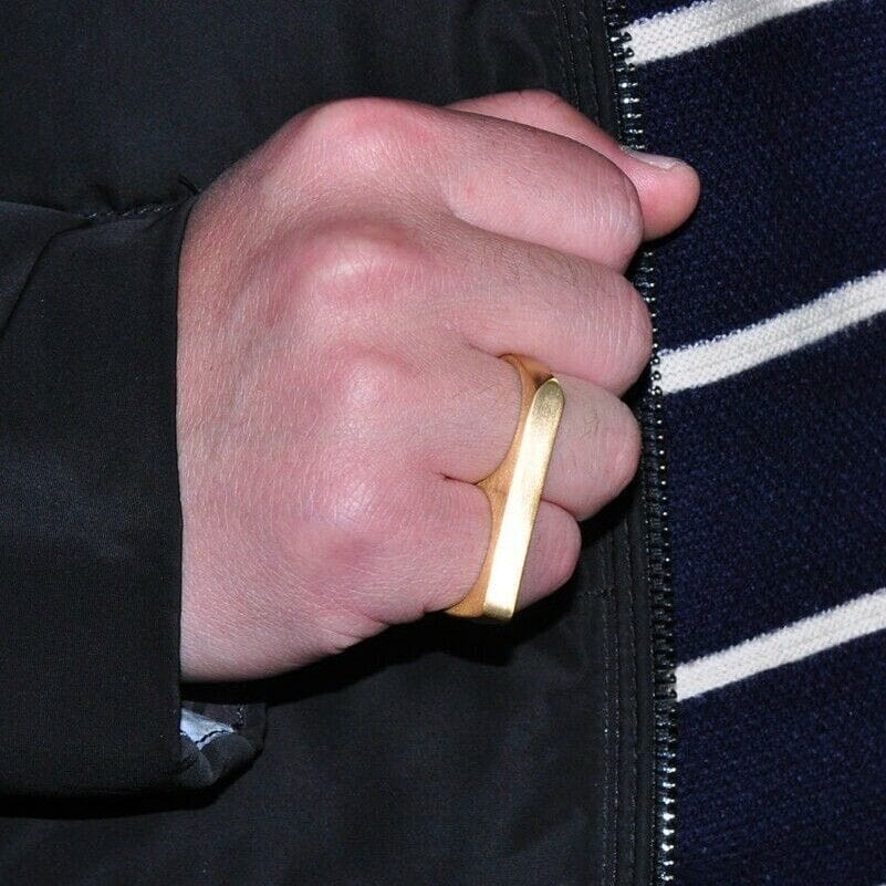 THE MEN THING Rings Rebellious Two Gold