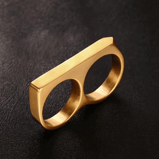 THE MEN THING Rings Rebellious Two Gold