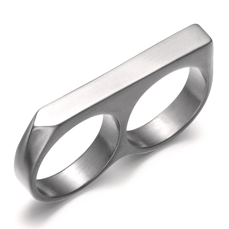 THE MEN THING Rings Rebellious Two Silver