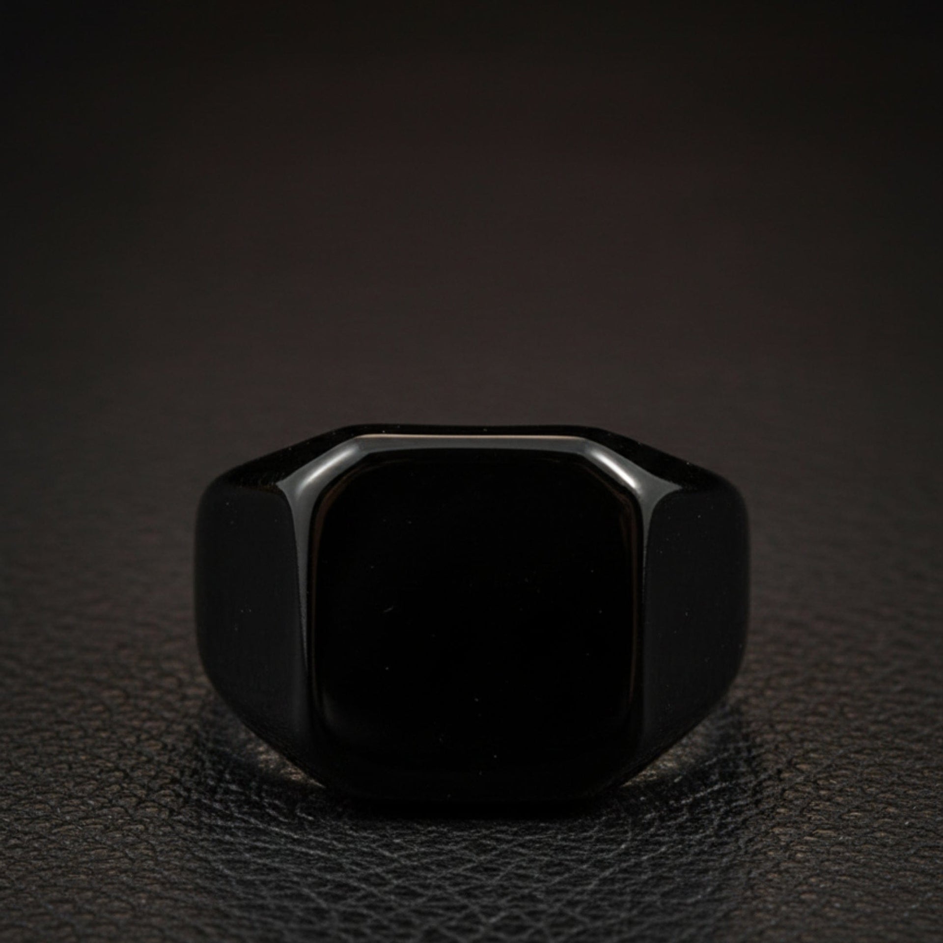 THE MEN THING Rings Royal Series - BLACKSPIRE RING - Pure Stainless Steel Men’s Black-Plated Ring – Statement Luxury Jewelry (Size : 13-14-23-24-28-29-32-32)