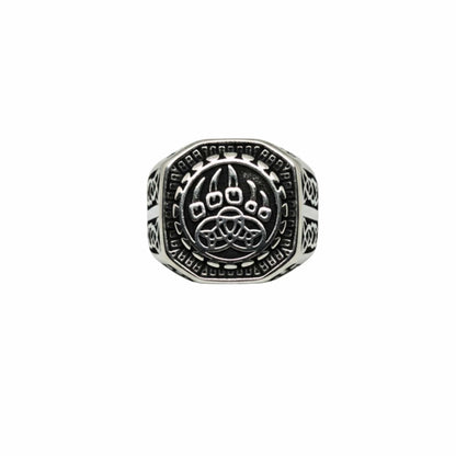 THE MEN THING Rings Royal Series - CELTIC CLAW RING - Pure Stainless Steel Men’s Steel-Plated Ring – Statement Luxury Jewelry (Size :19-21-22-24-27-29)