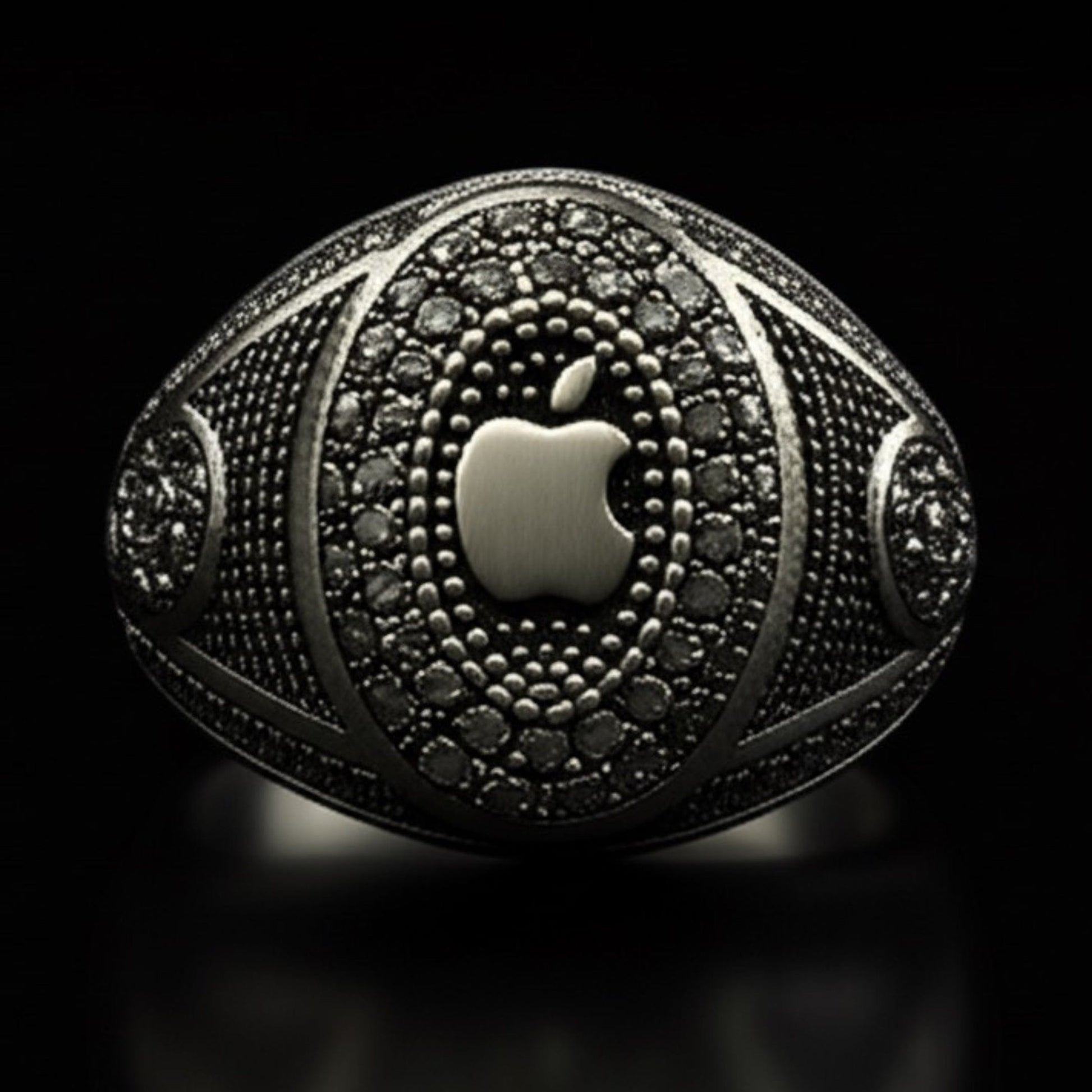 THE MEN THING Rings Royal Series - CORE ICON RING - Pure Stainless Steel Men’s Steel-Plated Ring – Statement Luxury Jewelry (Size : 19-22-24)