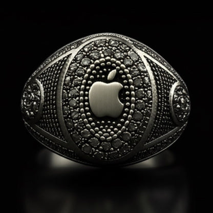 THE MEN THING Rings Royal Series - CORE ICON RING - Pure Stainless Steel Men’s Steel-Plated Ring – Statement Luxury Jewelry (Size : 19-22-24)
