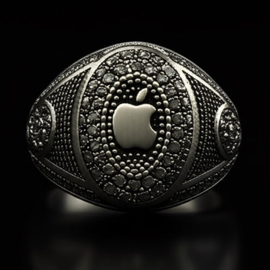 THE MEN THING Rings Royal Series - CORE ICON RING - Pure Stainless Steel Men’s Steel-Plated Ring – Statement Luxury Jewelry (Size : 19-22-24)