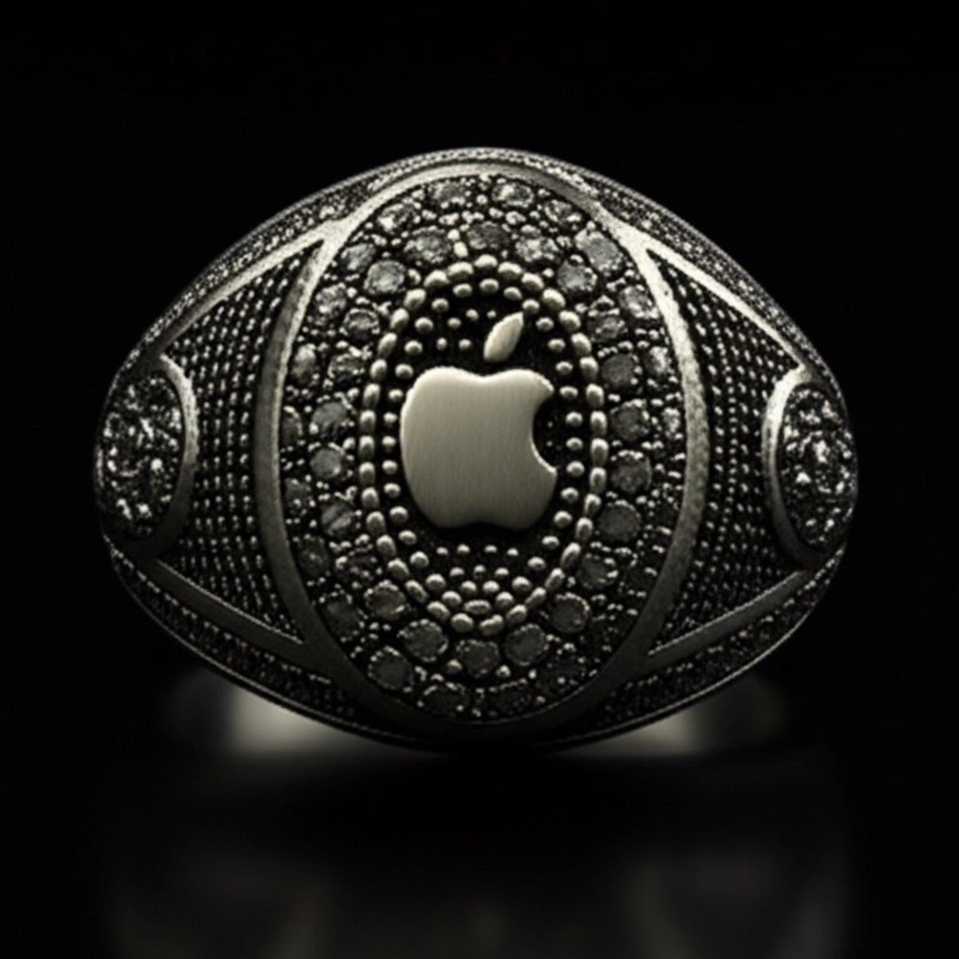 THE MEN THING Rings Royal Series - CORE ICON RING - Pure Stainless Steel Men’s Steel-Plated Ring – Statement Luxury Jewelry (Size : 19-22-24)