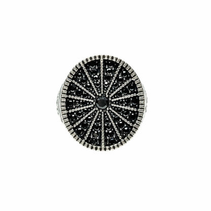 THE MEN THING Rings Royal Series - SHADOW SUN RING - Pure Stainless Steel Men’s Steel-Plated Ring – Statement Luxury Jewelry (Size : 15-16-17-18-21-22-26-27)