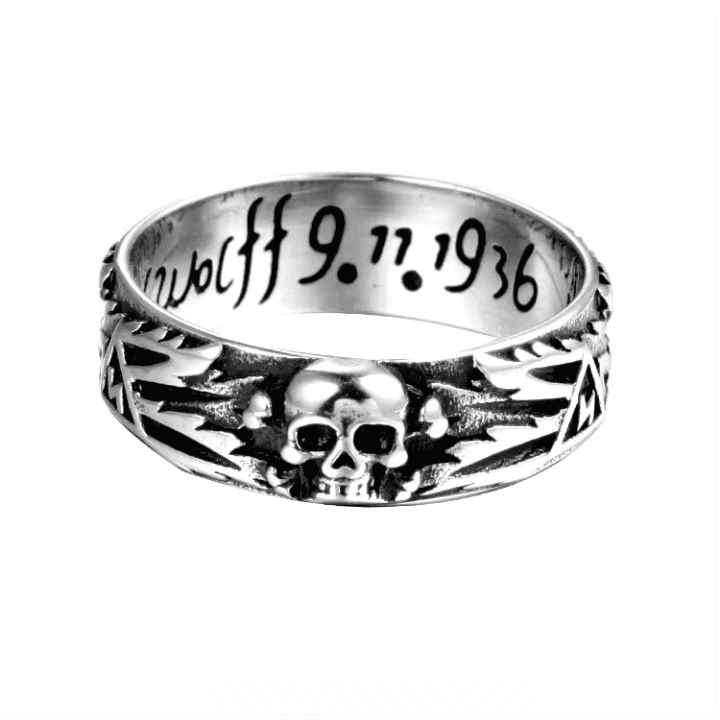 THE MEN THING Rings SKULL HEAD - Copper Ring for Men and Boys (Size-22)