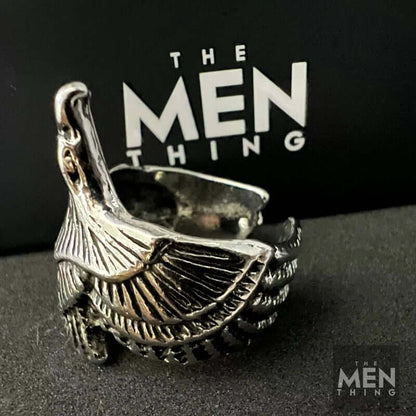 THE MEN THING Rings SKYSOAR - Alloy Adjustable Vintage Ring, American trending Style for Men & Boys