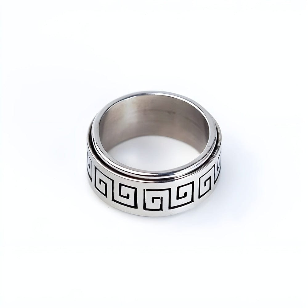 THE MEN THING Rings STRAVO - Pure Titanium Steel Ring for Men & Boys