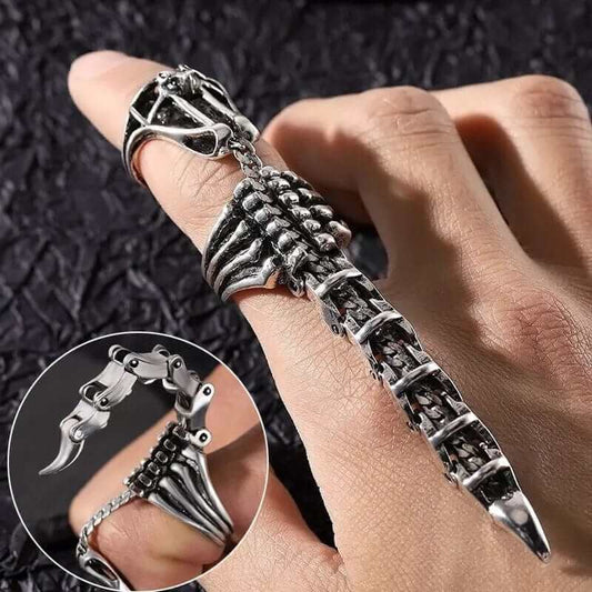 THE MEN THING Rings THE SCORPION STING | Innovative Knuckle Full Finger Adjustable Ring