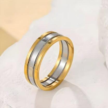 THE MEN THING Rings TITANUXE - 8mm Pure Titanium Steel Ring for Men & Boys