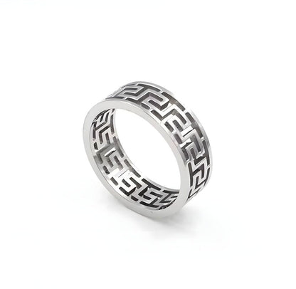 THE MEN THING Rings VERO - 10mm Pure Titanium Steel Ring for Men & Boys