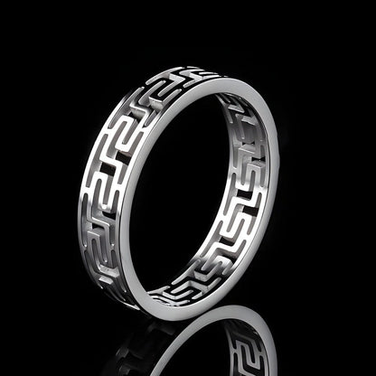 THE MEN THING Rings VERO - 10mm Pure Titanium Steel Ring for Men & Boys