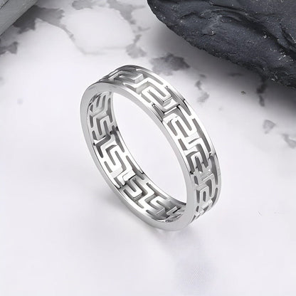 THE MEN THING Rings VERO - 10mm Pure Titanium Steel Ring for Men & Boys