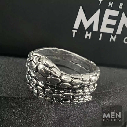 THE MEN THING Rings VIPERSPIRAL - Alloy Adjustable Vintage Ring for Men & Boys