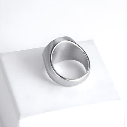 THE MEN THING Rings ZENTRIX - 10mm Pure Titanium Steel Ring for Men & Boys