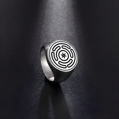 THE MEN THING Rings ZENTRIX - 10mm Pure Titanium Steel Ring for Men & Boys