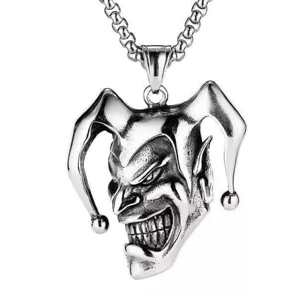THE MEN THING SS Pendant/ Necklace CIRCUS - Alloy Pendant with Pure Stainless Steel 24inch Chain for Men, European trending Style - Round Box Chain for Men & Boy