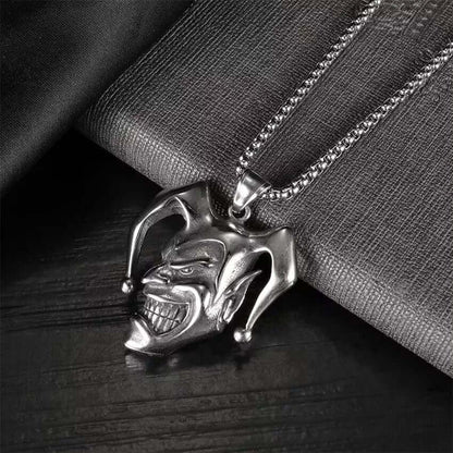 THE MEN THING SS Pendant/ Necklace CIRCUS - Alloy Pendant with Pure Stainless Steel 24inch Chain for Men, European trending Style - Round Box Chain for Men & Boy