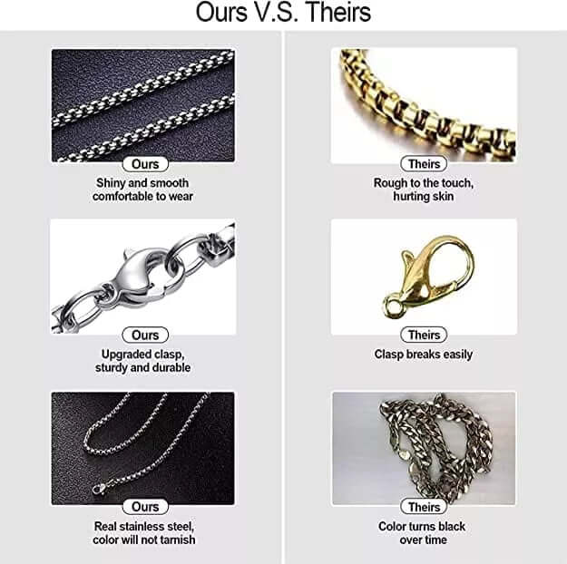 THE MEN THING SS Pendant/ Necklace CLAW HAND -  Alloy Pendant with Stainless Steel 24inch Round Box Chain, European trending Style for Men & Boys