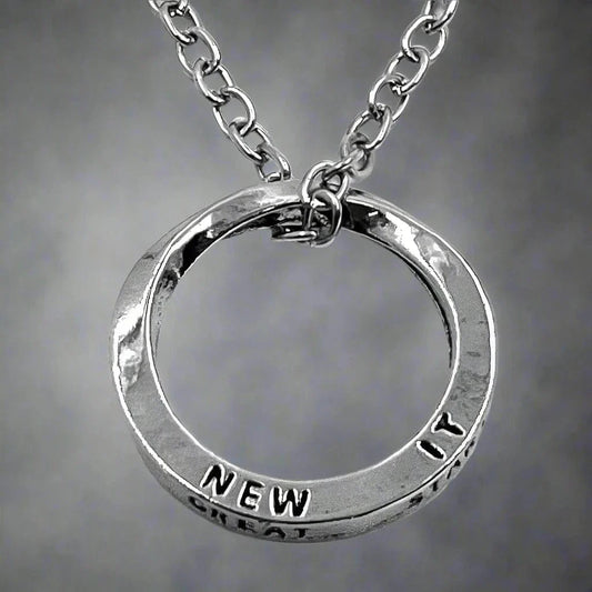 THE MEN THING SS Pendant/ Necklace HELIX - Alloy Circle Pendant with  Stainless Steel 24inch Round Box Chain , Milan trending Style for Men & Boy