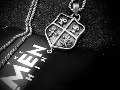 THE MEN THING SS Pendant/ Necklace JOKER DECK SKULL -  Alloy Pendant with Pure Stainless Steel 24inch Round Box Chain, American trending Style for Men & Boy