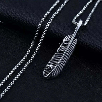 THE MEN THING SS Pendant/ Necklace LUSH - Alloy Pendant with Pure Stainless Steel 24inch Chain for Men, American trending Style - Round Box Chain for Men & Boy