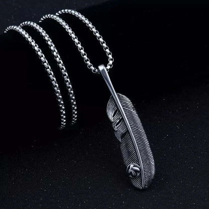THE MEN THING SS Pendant/ Necklace LUSH - Alloy Pendant with Pure Stainless Steel 24inch Chain for Men, American trending Style - Round Box Chain for Men & Boy