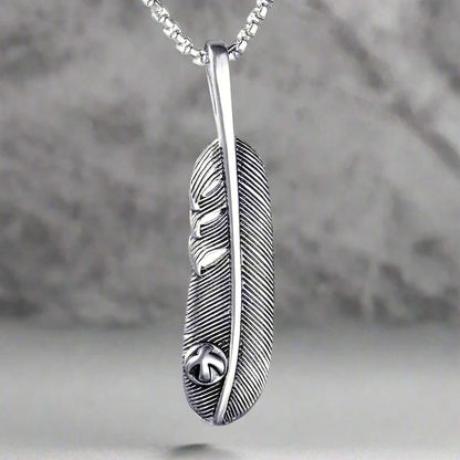 THE MEN THING SS Pendant/ Necklace LUSH - Alloy Pendant with Pure Stainless Steel 24inch Chain for Men, American trending Style - Round Box Chain for Men & Boy
