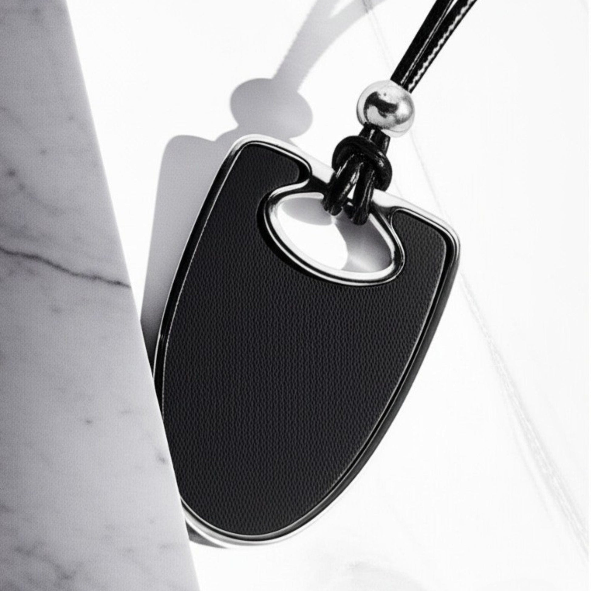 THE MEN THING SS Pendant/ Necklace NYXEN EDGE - Titanium Steel Pendant with Adjustable Rope Chain for Men & Boys