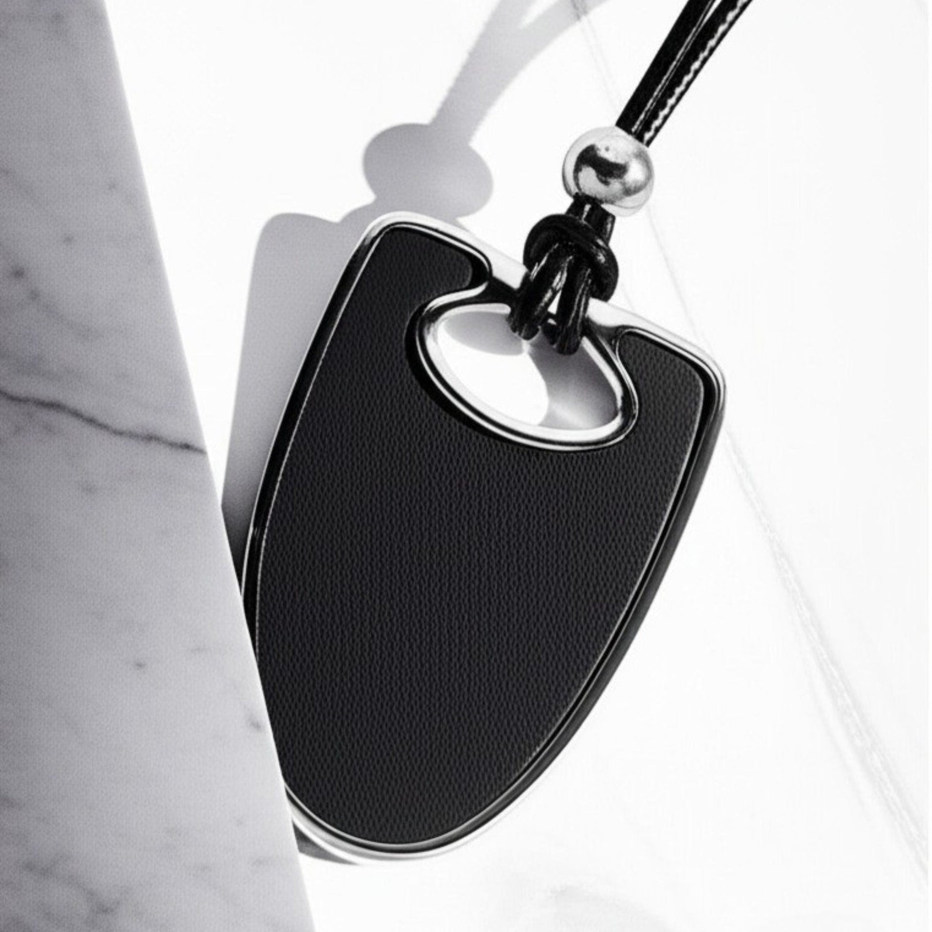 THE MEN THING SS Pendant/ Necklace NYXEN EDGE - Titanium Steel Pendant with Adjustable Rope Chain for Men & Boys