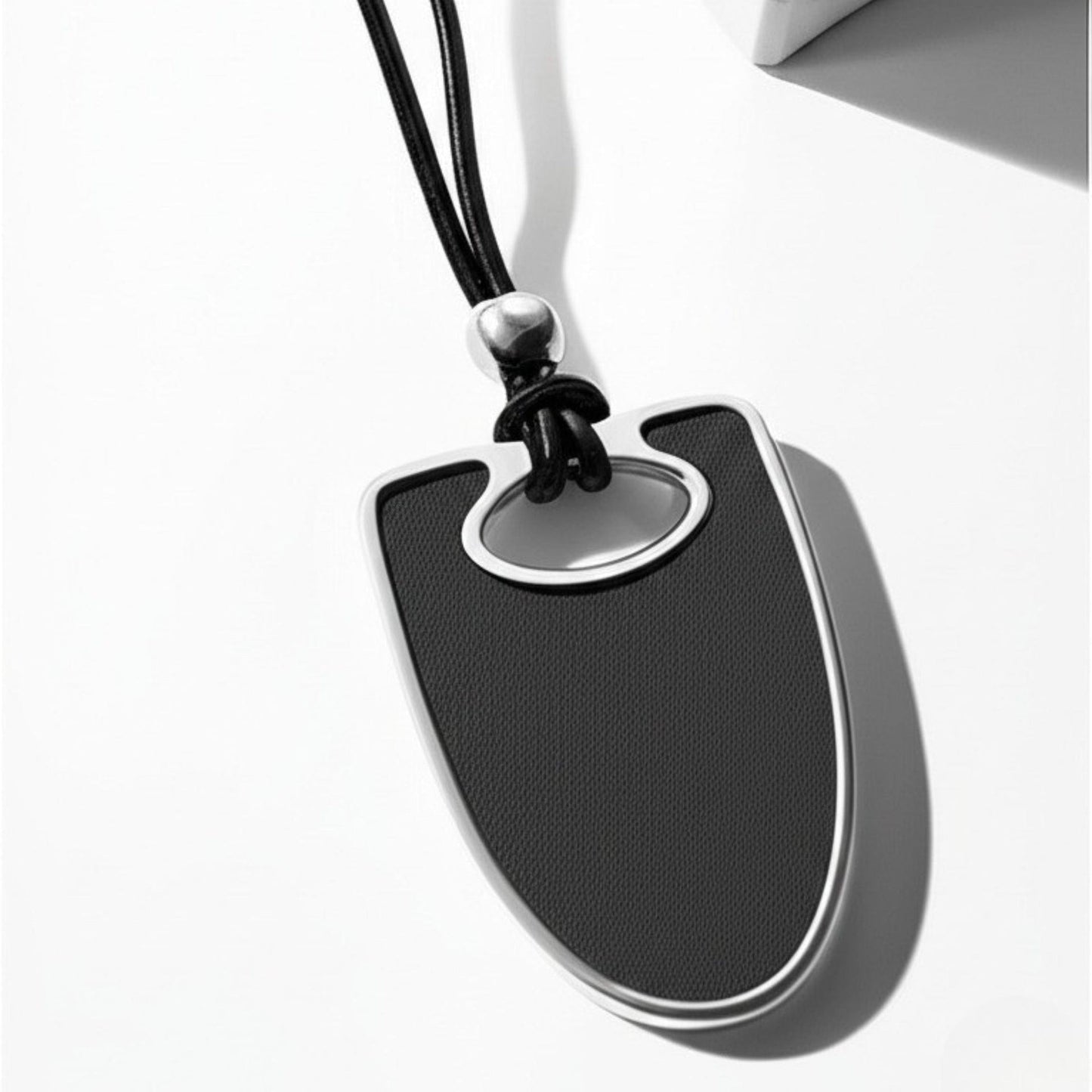 THE MEN THING SS Pendant/ Necklace NYXEN EDGE - Titanium Steel Pendant with Adjustable Rope Chain for Men & Boys