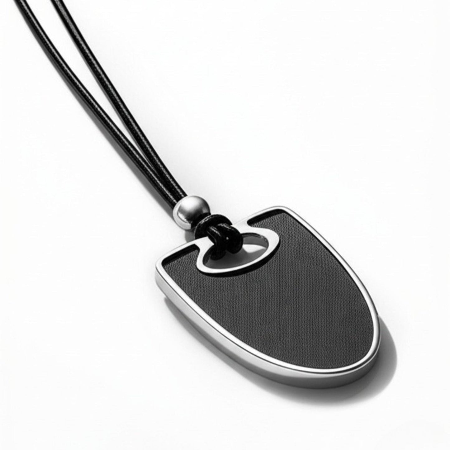 THE MEN THING SS Pendant/ Necklace NYXEN EDGE - Titanium Steel Pendant with Adjustable Rope Chain for Men & Boys