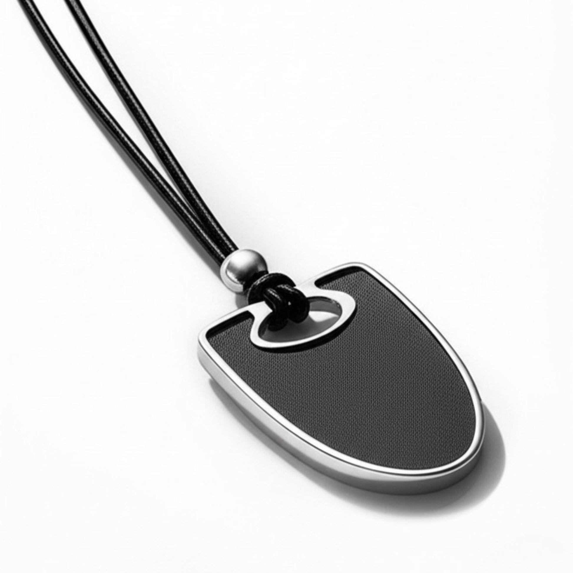 THE MEN THING SS Pendant/ Necklace NYXEN EDGE - Titanium Steel Pendant with Adjustable Rope Chain for Men & Boys