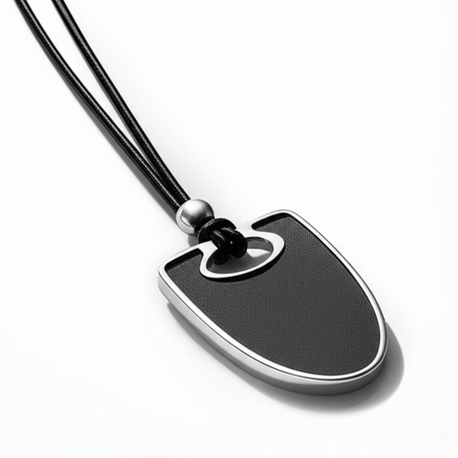 THE MEN THING SS Pendant/ Necklace NYXEN EDGE - Titanium Steel Pendant with Adjustable Rope Chain for Men & Boys
