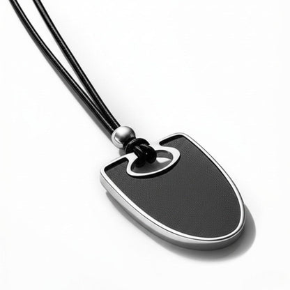 THE MEN THING SS Pendant/ Necklace NYXEN EDGE - Titanium Steel Pendant with Adjustable Rope Chain for Men & Boys