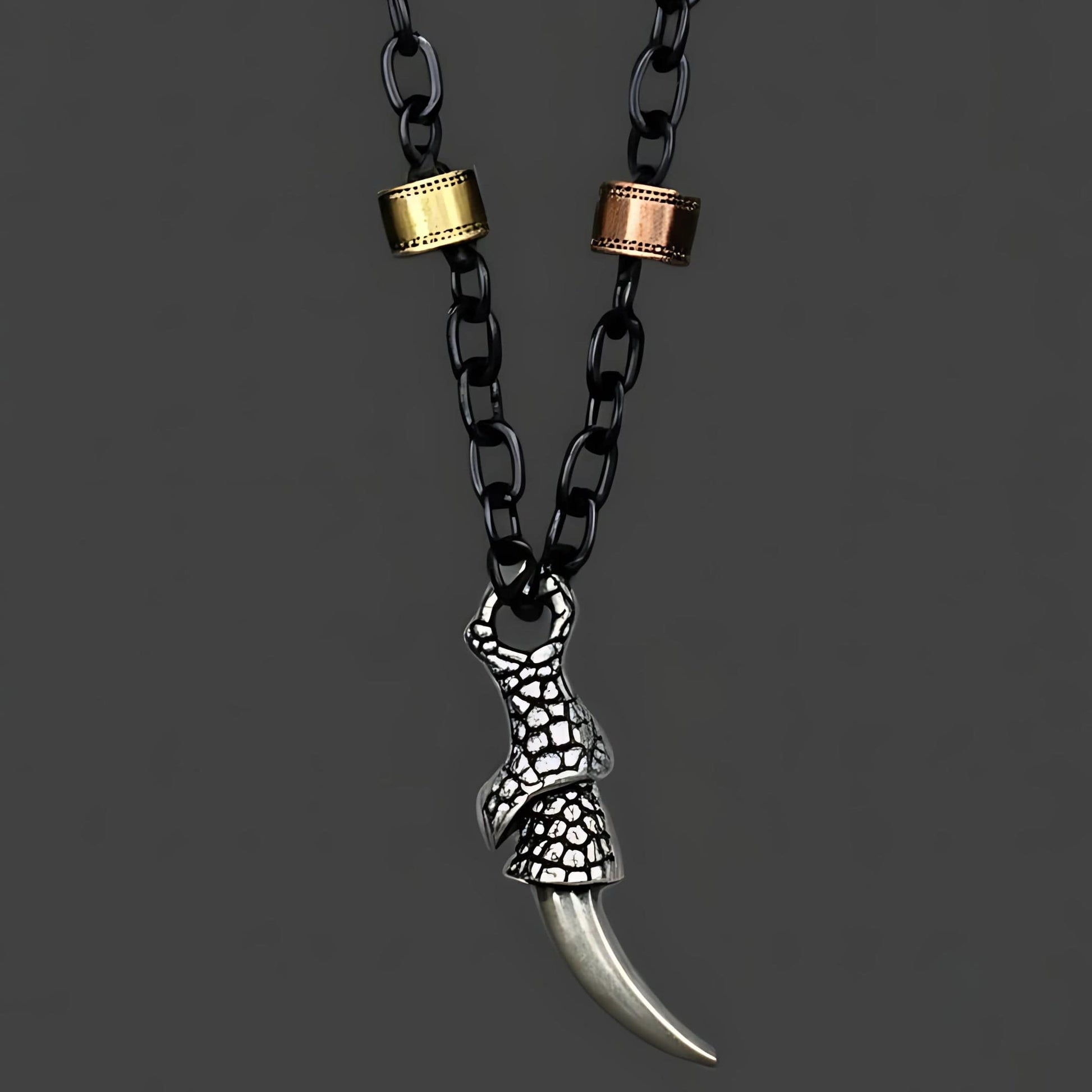 THE MEN THING SS Pendant/ Necklace SAVAGE CLAW - Pure Titanium Steel Pendant with 23inch Chain for Men & Boys