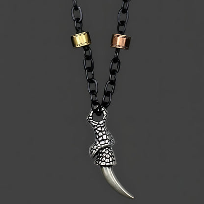 THE MEN THING SS Pendant/ Necklace SAVAGE CLAW - Pure Titanium Steel Pendant with 23inch Chain for Men & Boys