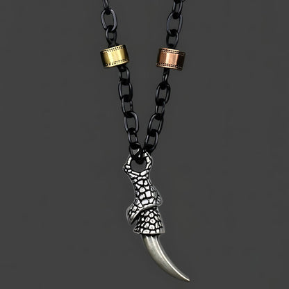 THE MEN THING SS Pendant/ Necklace SAVAGE CLAW - Pure Titanium Steel Pendant with 23inch Chain for Men & Boys