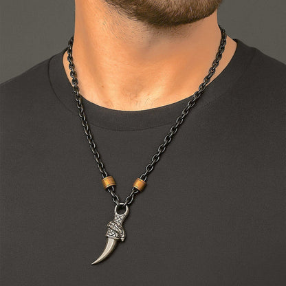 THE MEN THING SS Pendant/ Necklace SAVAGE CLAW - Pure Titanium Steel Pendant with 23inch Chain for Men & Boys